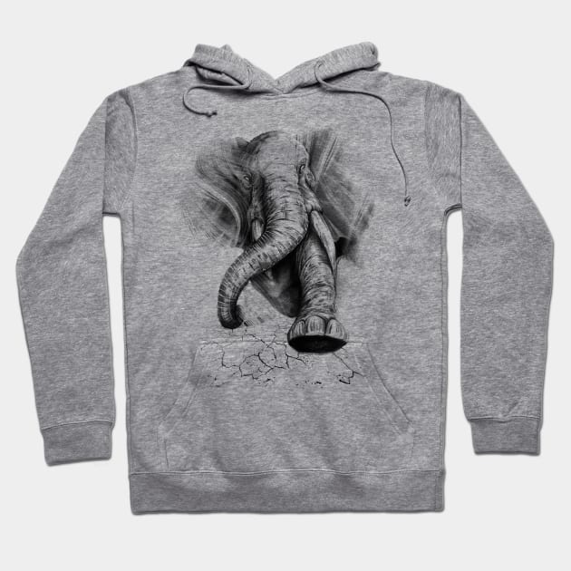 Elephant stampede! Hoodie by Buy Custom Things